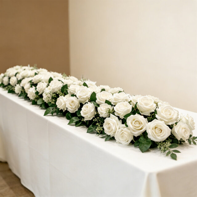 60PCS White Roses Artificial Flowers Bulk, Real Look Faux Roses, Silk Velvet Fake Rose Bouquet For DIY Wedding Bouquets, Bridal Shower Centerpieces, P