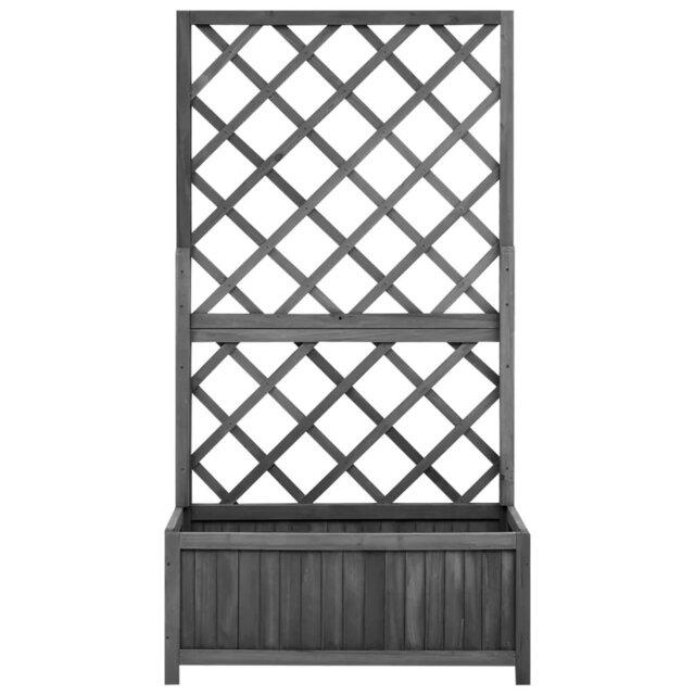 Brandermill Garden Trellis Planter 70x30x135 cm Solid Firwood