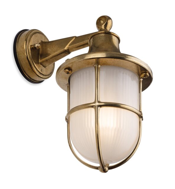 10.62cm H Frosted Glass Outdoor Wall Lantern
