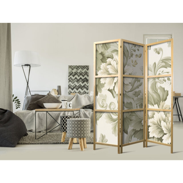 Solid Wood Folding Room Divider
