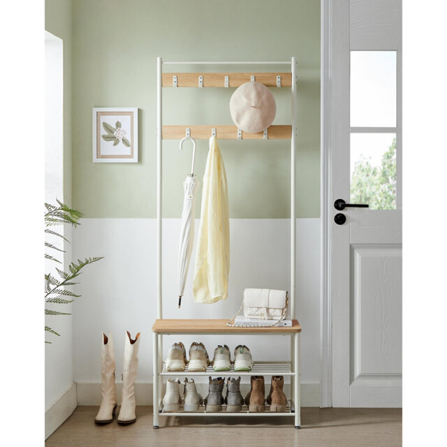 Abingdon Hall Tree 70cm Wide with Bench and Shoe Storage