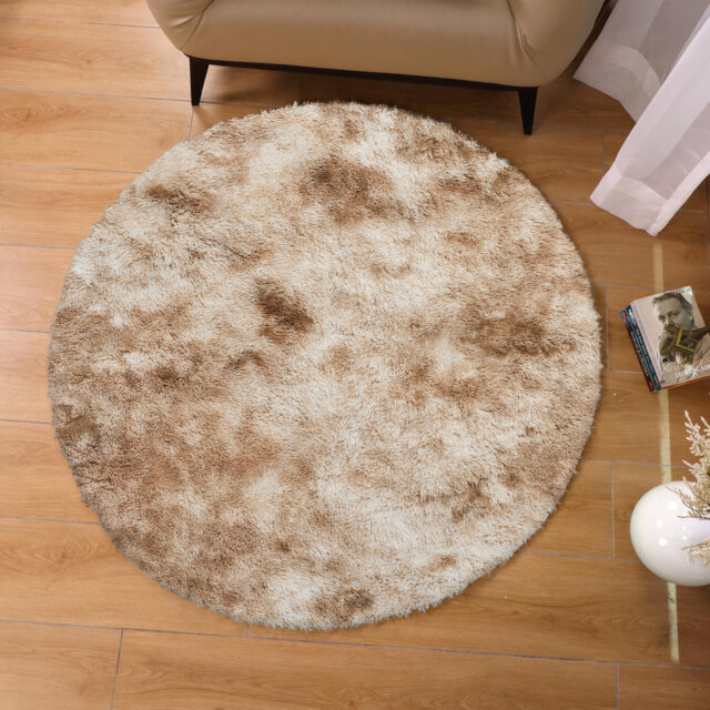 Round Shaggy Area Rug â Plush Soft High Pile Floor Rug For Living Room & Bedroom