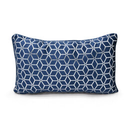 Dumlao Luxury Metallic Geometric Foil Pattern Cushion