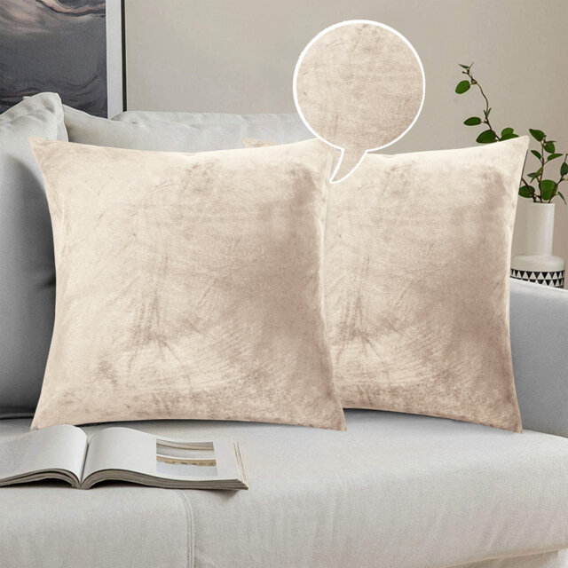 Skrolan Crushed Velvet Scatter Cushion Cover