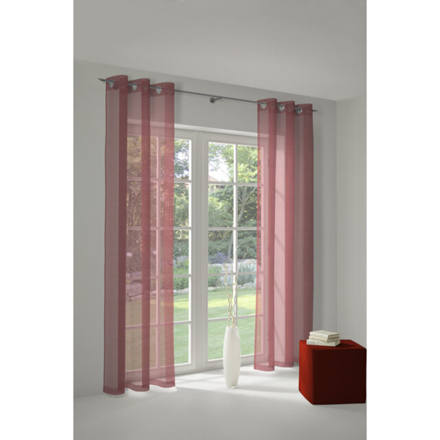 Peck Eyelet Room Darkening Single Curtain