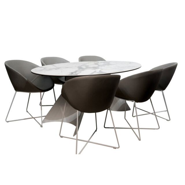 Antonietta 6 - Person Dining Set
