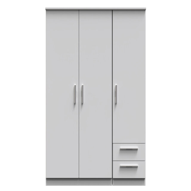 Borgeson Tall Triple Small Drawer Wardrobe
