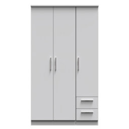 Borgeson Tall Triple Small Drawer Wardrobe