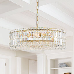 8 - Light Chandelier with Crystal Accents