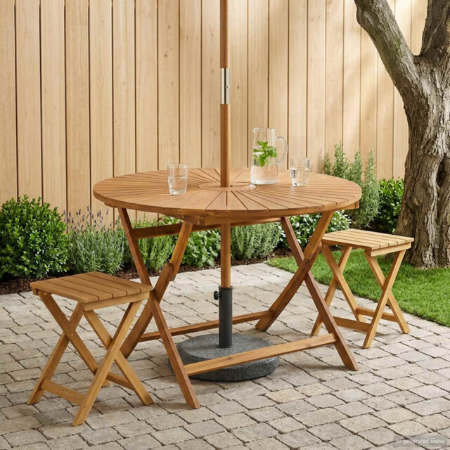 Folding Outdoor Bistro Table , cm W cm D