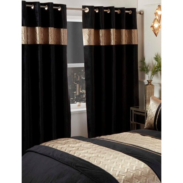 Fraleigh Eyelet Room Darkening Sliding Panel Curtains