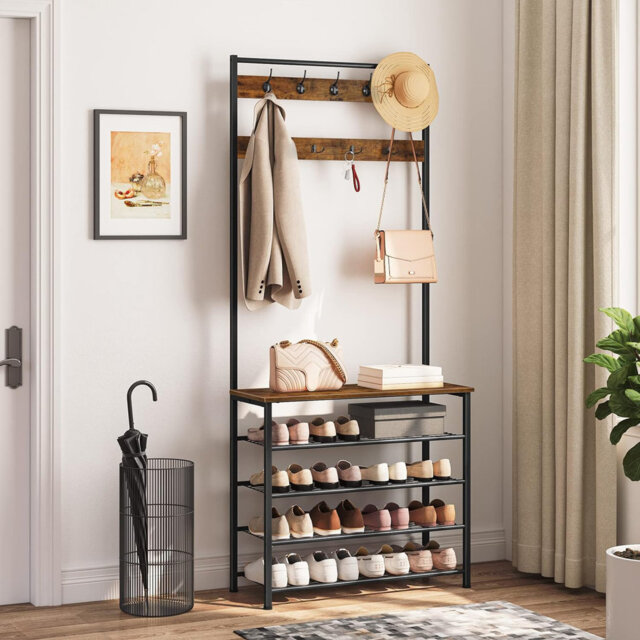 Brorfelde Hall Tree 80cm Wide with Bench and Shoe Storage
