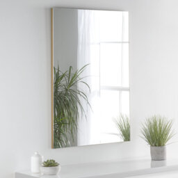 Aaryash Wood Flat Wall Mirror