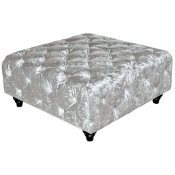 Isiah 90cm Wide Velvet Tufted Square Cocktail Ottoman