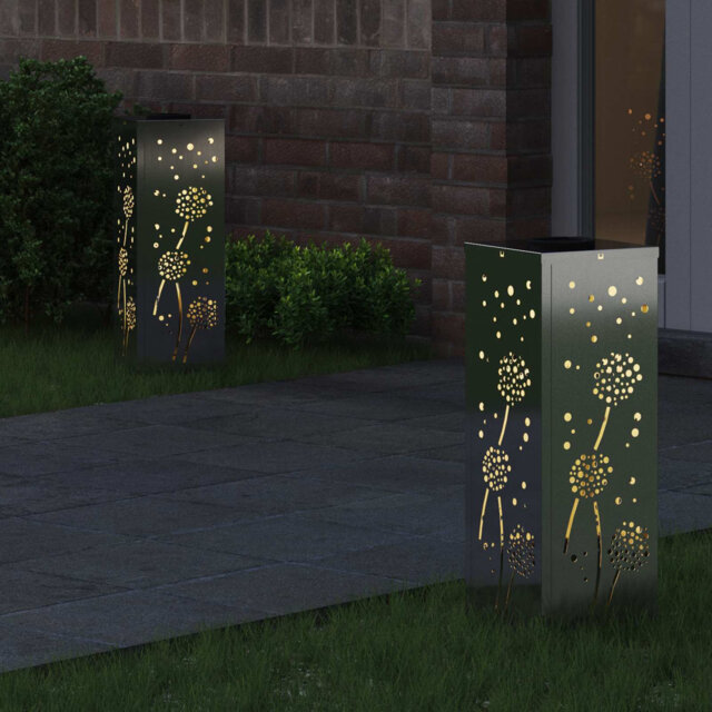 Solar Powered Steel Pathway Light