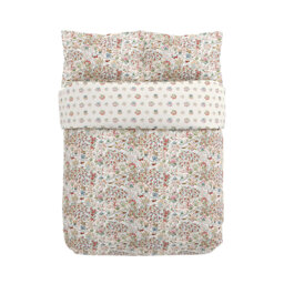 Moat Birds Cotton Floral Duvet Cover Set