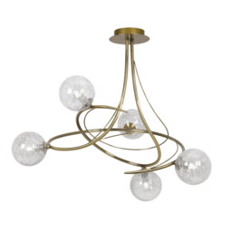 Tabia Clear Glass Semi Flush Mount