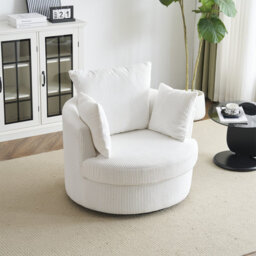 Advita Upholstered Swivel Armchair