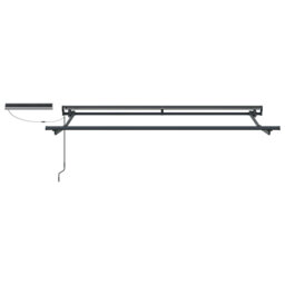 Vidaxl Electric Retractable Awning Frame Steel Outdoor Shade Solution Pergola