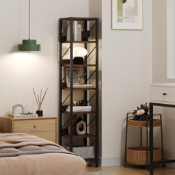 168cm H x 34.8cm W Metal Bookcase