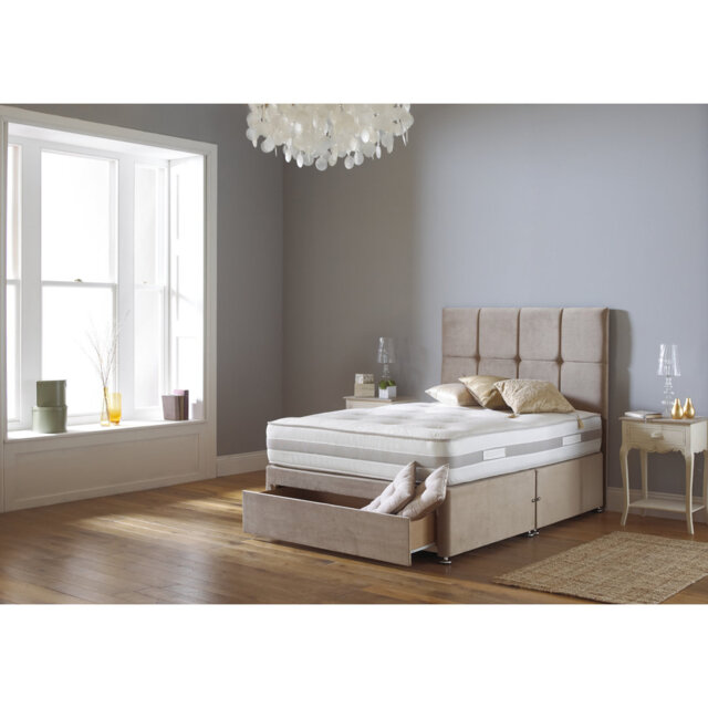 Aspelare Upholstered Bed with Mattress