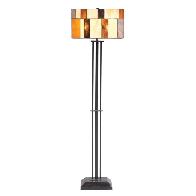 Mykonos 160cm Bronzed Floor Lamp with Outlet