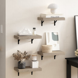 Beyhan Wall Mounted Floating Display Shelves, Set of 4