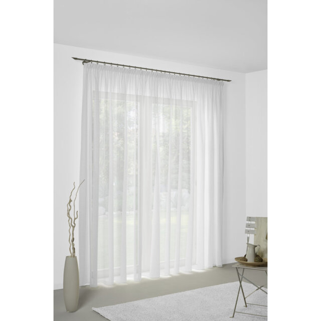 Sunday 82% Polyester And 18% Cotton Semi Sheer Curtain Single Panel