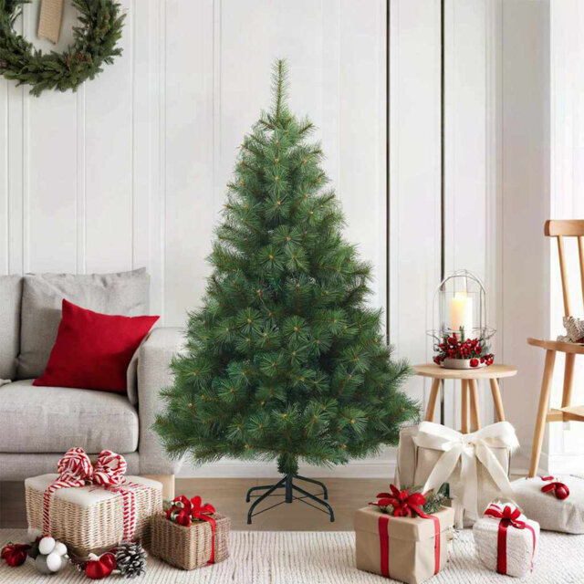 Artificial Hinged Christmas Tree Green PVC, steel