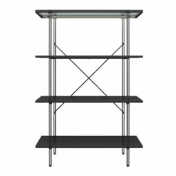 Ankoor 117.1cm H x 79.5cm W Stainless Steel Library Bookcase