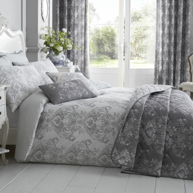 Hubert Cotton Blend Floral Duvet Cover Set with Pillowcases Included
