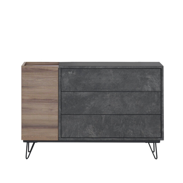 3 Drawer 115Cm W Dresser Chest of Drawers