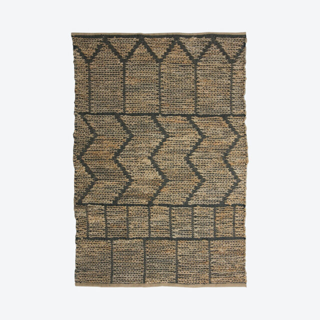 Geometric Handmade Handwoven 120Cm X 180Cm Brown Area Rug