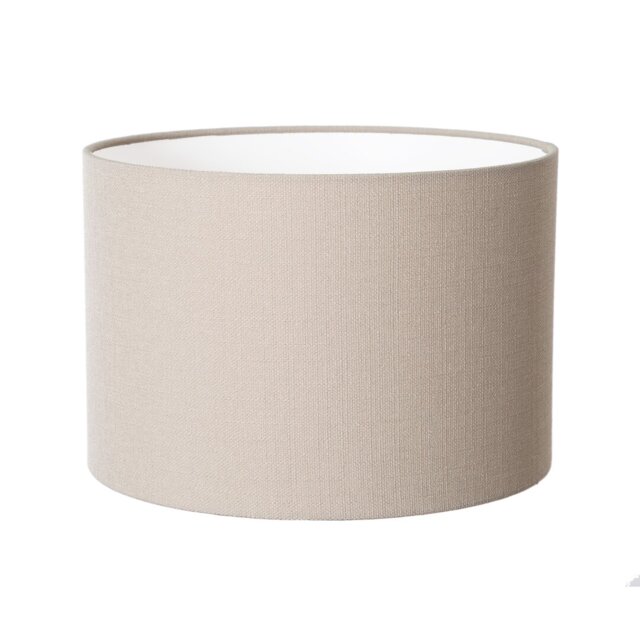 Linen Drum Lamp Shade ( Screw On ) in Beige