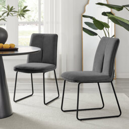 Eubanks Luxury Fabric Upholstered Dining Chair - Minimalist Modern Home