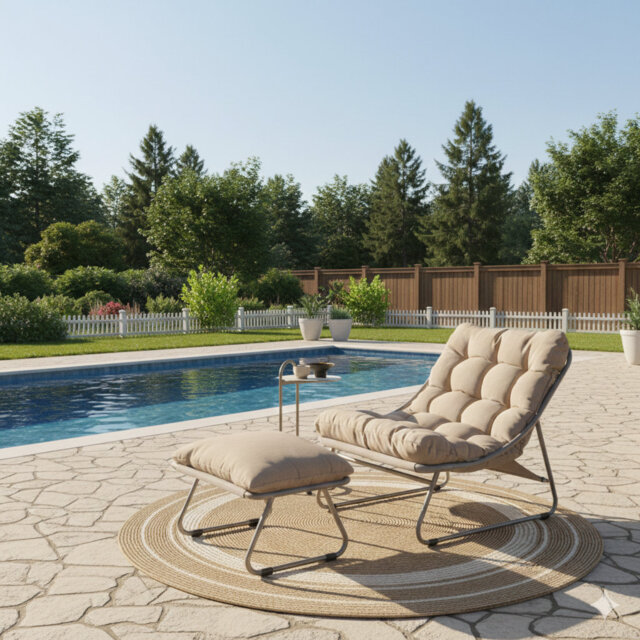 Samba Outdoor Lounge Chair with Ottoman