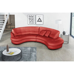 Maura Genuine Leather Curved Corner Sofa