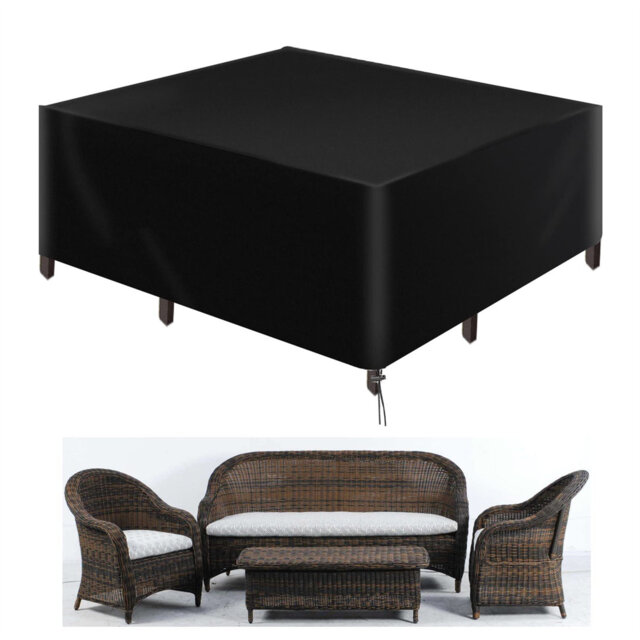 Heavy Duty 600D Oxford Fabric Patio Dining Set Cover