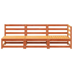 Lily Manor Garden Sofa 3-Seater Solid Wood Pine