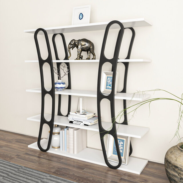 Adar 120cm H x 120cm W Standard Bookcase