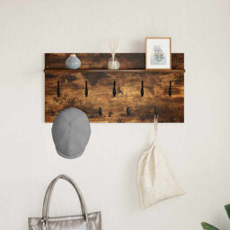 Wall-Mounted Coat Rack With Shelf 80 X 40 X 12 Cm