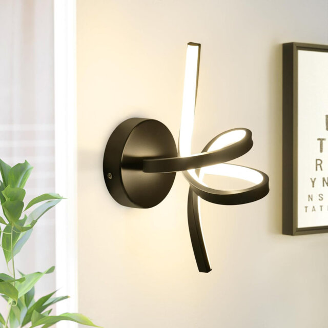 Wall lamp LED wall light indoor: wall lamp for staircase hallway living room bedroom interior 7W modern design wall lights warm white
