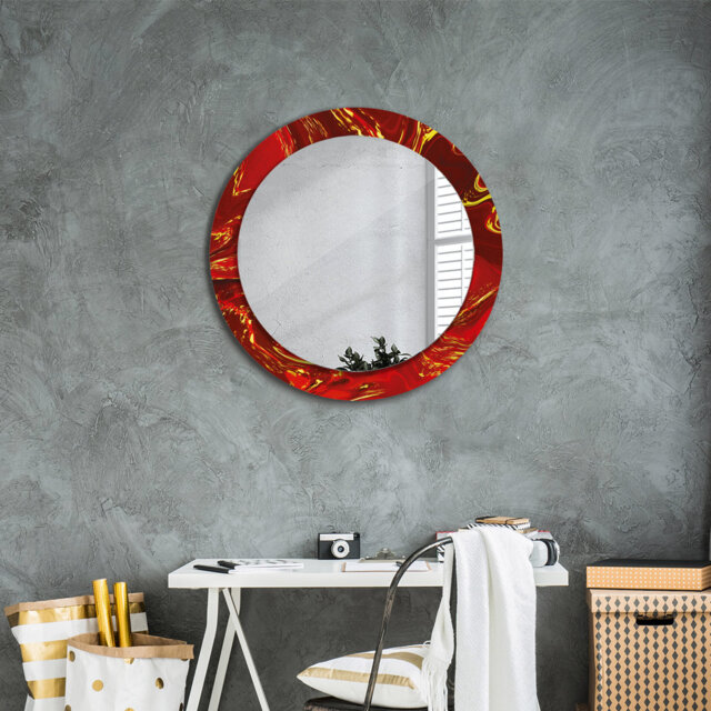Huldar Glass Flat Wall Mirror