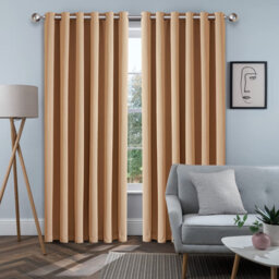 Ruffo Blackout Eyelet Synthetic Room Darkening 100 % Polyester Thermal Curtain