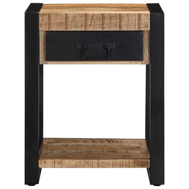 Side Table 40X40x50 Cm Solid Wood Reclaimed
