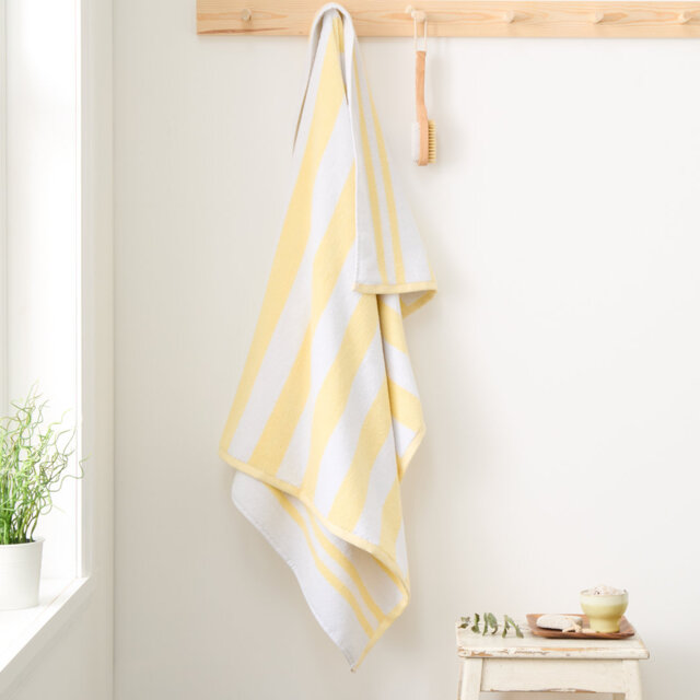 Reversible Stripe Jacquard 100% Cotton Hand Towel