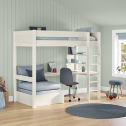 New Classic Highsleeper with Integrated Desk and Shelving and Chair Bed