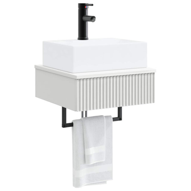 Single Bathroom Vanity with Ceramic Basin