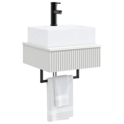 Single Bathroom Vanity with Ceramic Basin