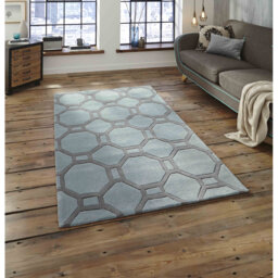 Morrison area rug Hand Tufted Rectangle Blue/Grey